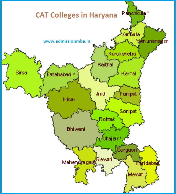 MBA Colleges Accepting CAT score in Haryana