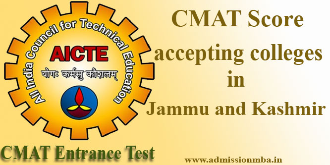 CMAT Score accepting colleges in Jammu and Kashmir