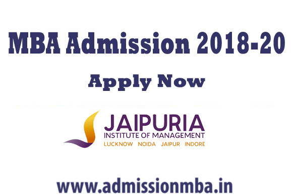 Jaipuria MBA Admission 2018