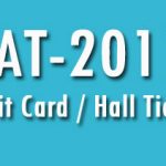 Hall Ticket CAT 2017