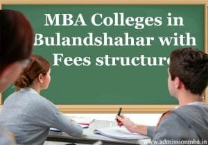 MBA fees in Bulandshahar, Uttar Pradesh