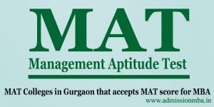 MAT Colleges in Gurgaon 
