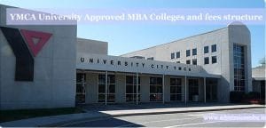 YMCA University Approved MBA Colleges fees