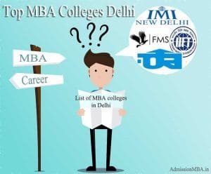 List of mba in delhi