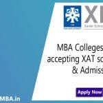 MBA Colleges accepting XAT score Cut off