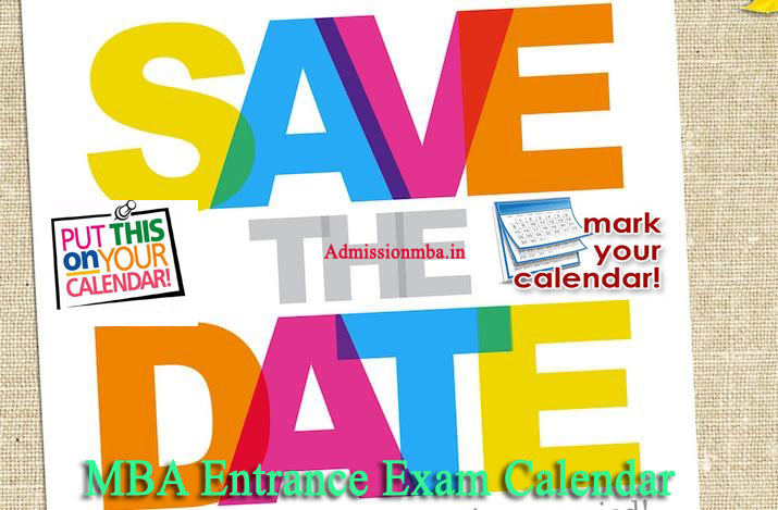 MBA Entrance Exams Calendar