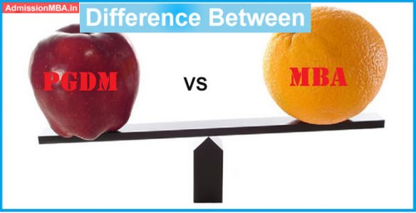 Difference with MBA vs PGDM