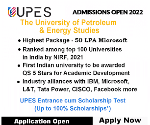 UPES Admission Open 2022
