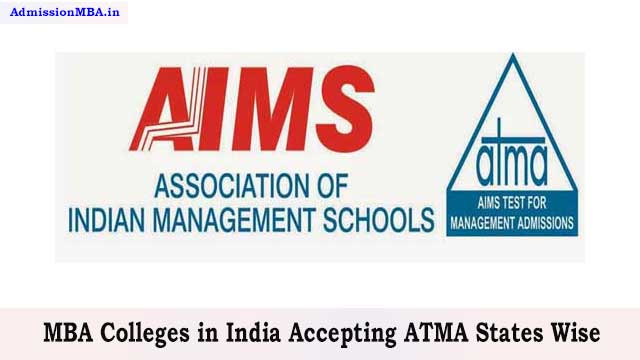 MBA Colleges in India Accepting ATMA 2022 States Wise