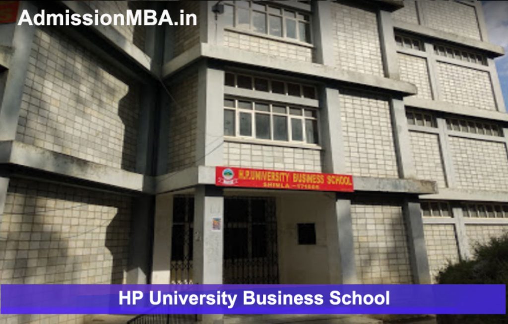 HPU Himachal Pradesh University Business School