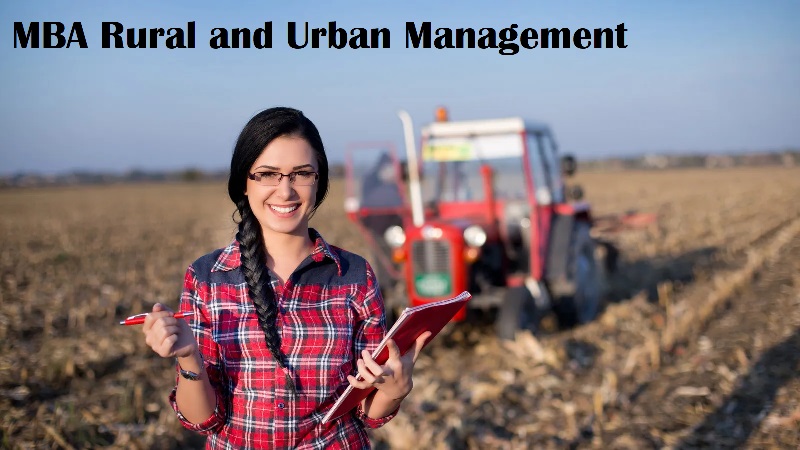 MBA Rural and Urban Management