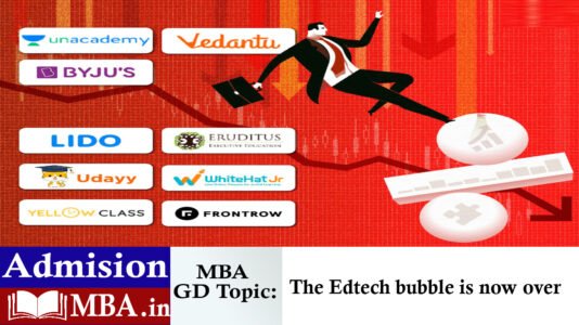 The Edtech bubble is now over