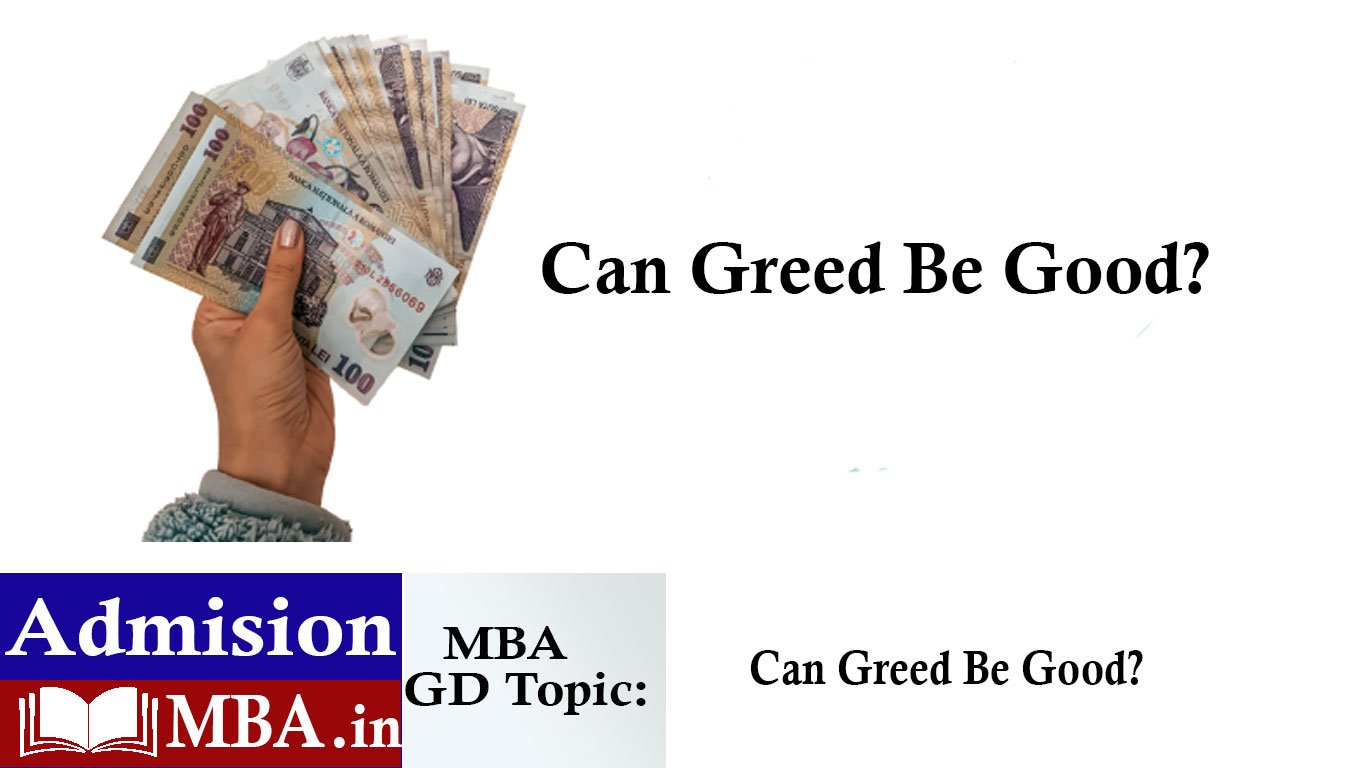 Can Greed Be Good Group Discussion