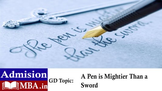 A Pen is Mightier Than a Sword