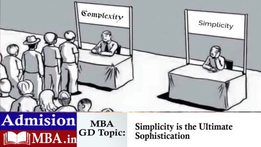 Simplicity is the Ultimate Sophistication