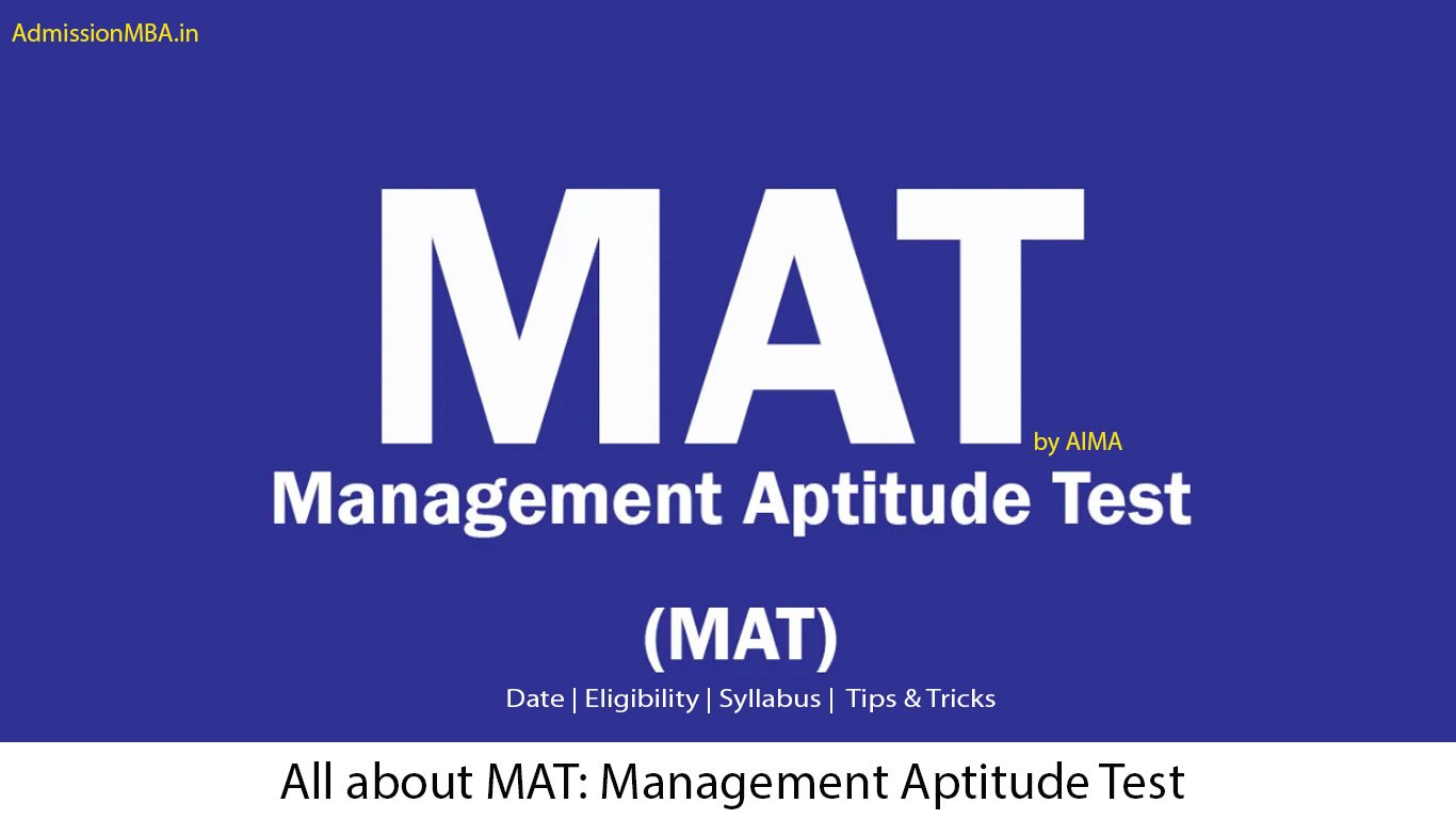 MAT Exam - Management Aptitude Test