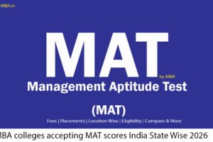 list of MBA colleges accepting MAT scores India State Wise 2026