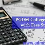 PGDM Colleges Delhi with Fees Structure