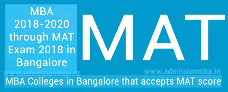 MAT colleges in Bangalore