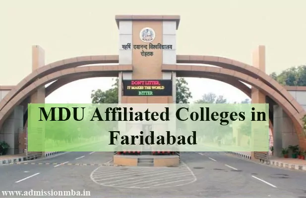 MDU Affiliated Colleges in Faridabad