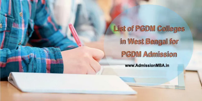 PGDM Admissions in West Bengal