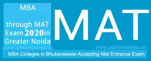MBA Colleges in Bhubaneswar Accepting MAT Score