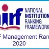 NIRF B School Ranking 2020