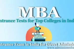 MBA entrance exam in India for Direct admission